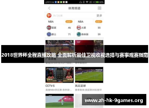 2018世界杯全程直播攻略 全面解析最佳卫视收视选择与赛事观赛指南